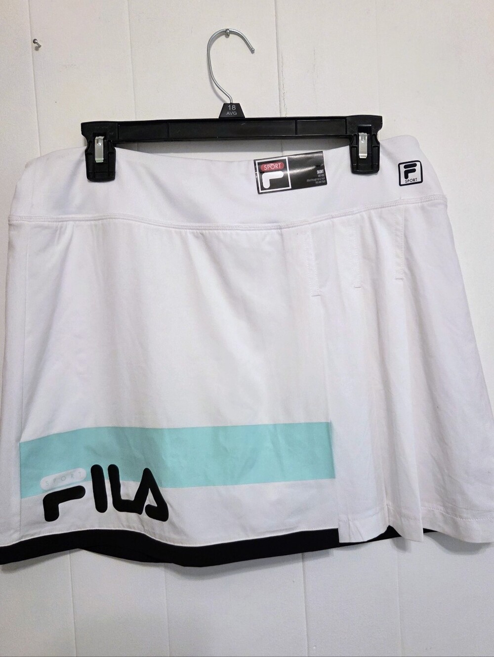 NWT FILA Women’s White Athletic Skort with Mint Accent